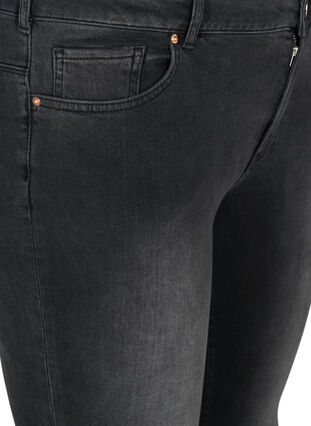 Sanna jeans med røffe kanter, Grey Denim, Packshot image number 2
