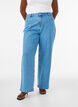 Jeans med vide ben og h&oslash;y midje, Bl&aring;, Model image number 2