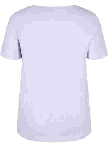 Kortermet T-skjorte i bomull med trykk, Thistle Bird, Packshot image number 1