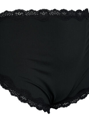Zizzi Truse med normal høyde i livet, 2 stk., Black, Packshot image number 2