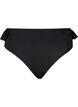 Bikinitruse med volanger, Svart, Packshot image number 0