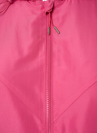 Kort jakke med hette og justerbar bunn, Hot Pink, Packshot image number 2