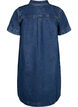 Lang denimskjorte med korte ermer, Blue Denim, Packshot image number 1