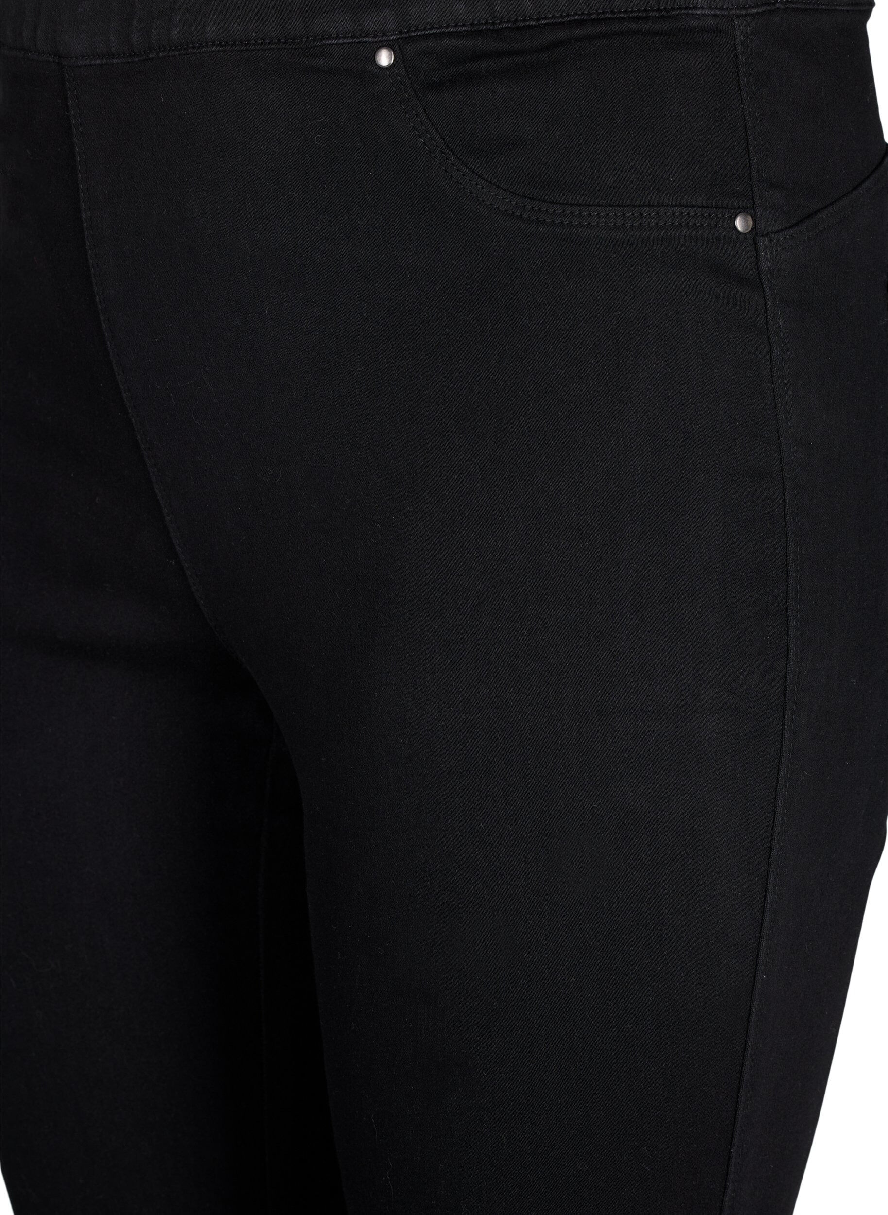 ZizziJeggings med h&oslash;y midje, Svart, Packshot image number 2