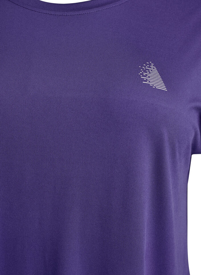 Lang trengings T-skjorte, Lilla, Packshot image number 2