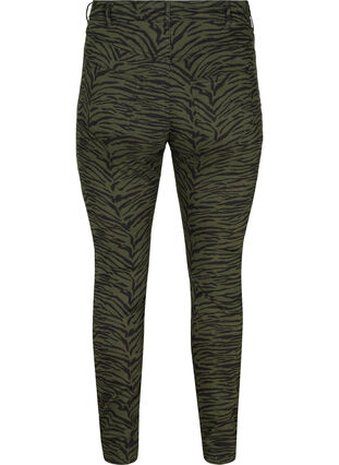 Ame jeans med print, Green Zebra, Packshot image number 1