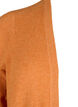 Ribbestrikket cardigan med lommer, Orange, Packshot image number 2