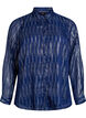 Skjorte med glitrende mønster, Blå, Packshot image number 0