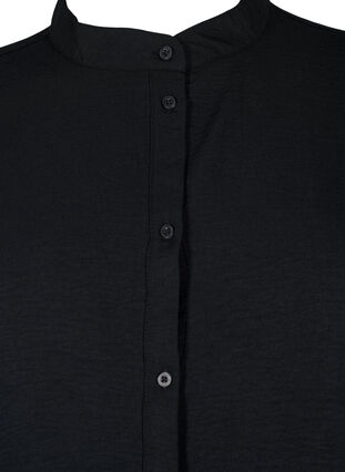 Skjortebluse med heklede detaljer, Black, Packshot image number 2