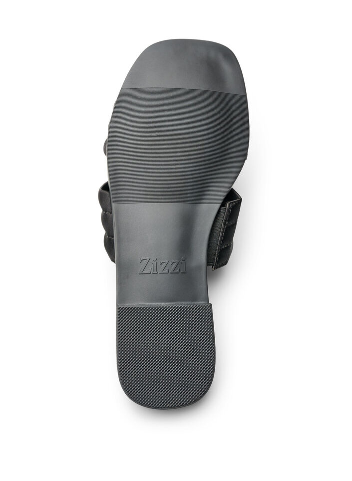 Sandal med polstrede stropper, Svart, Packshot image number 4