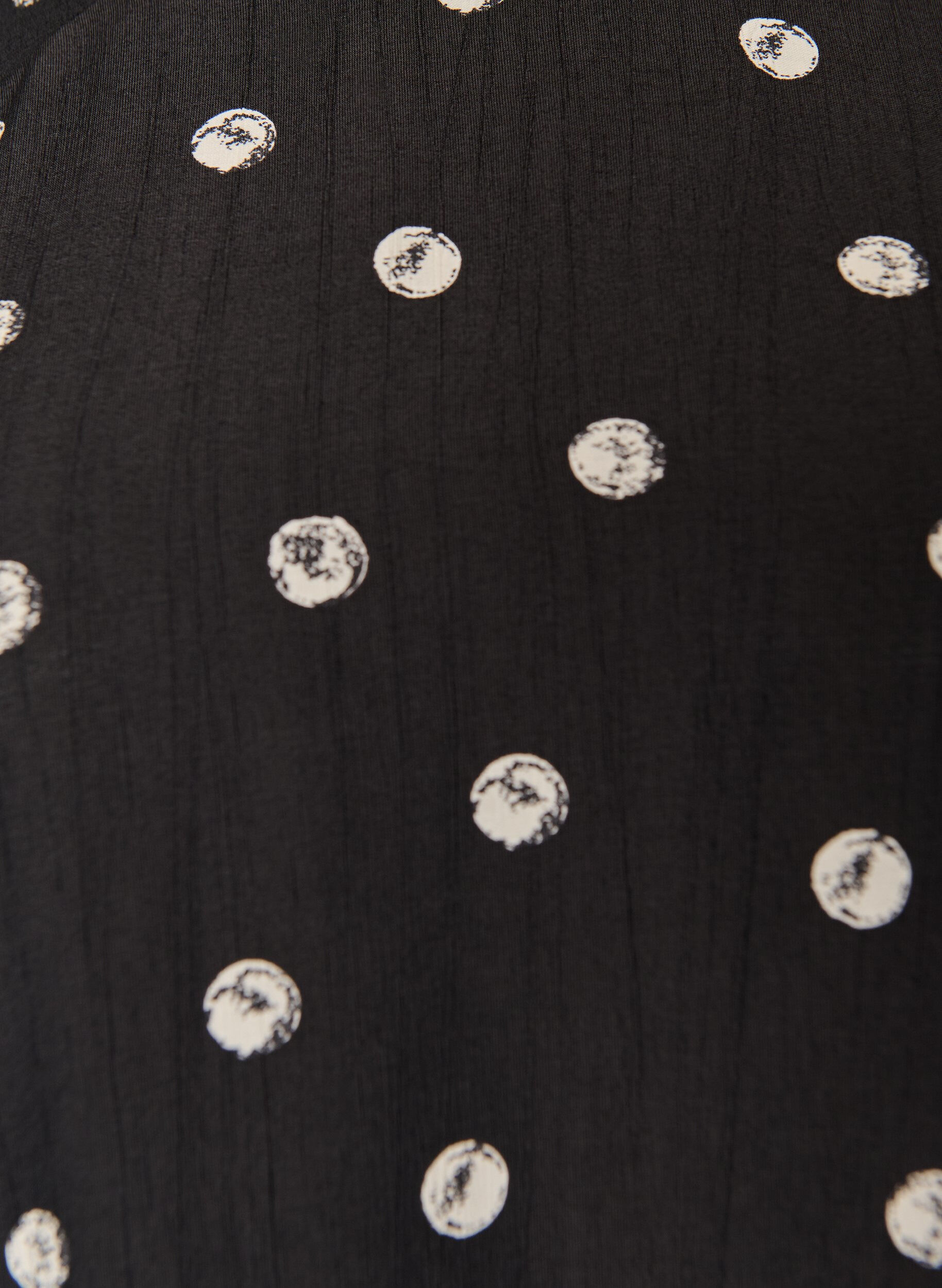 Zizzi Kort kjole i viskose med ballongermer, 9990, Packshot image number 2