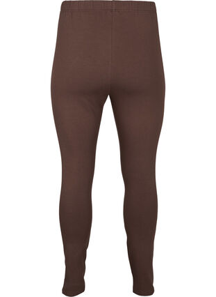 Zizzi Fôret tights i bomull, Brun, Packshot image number 1