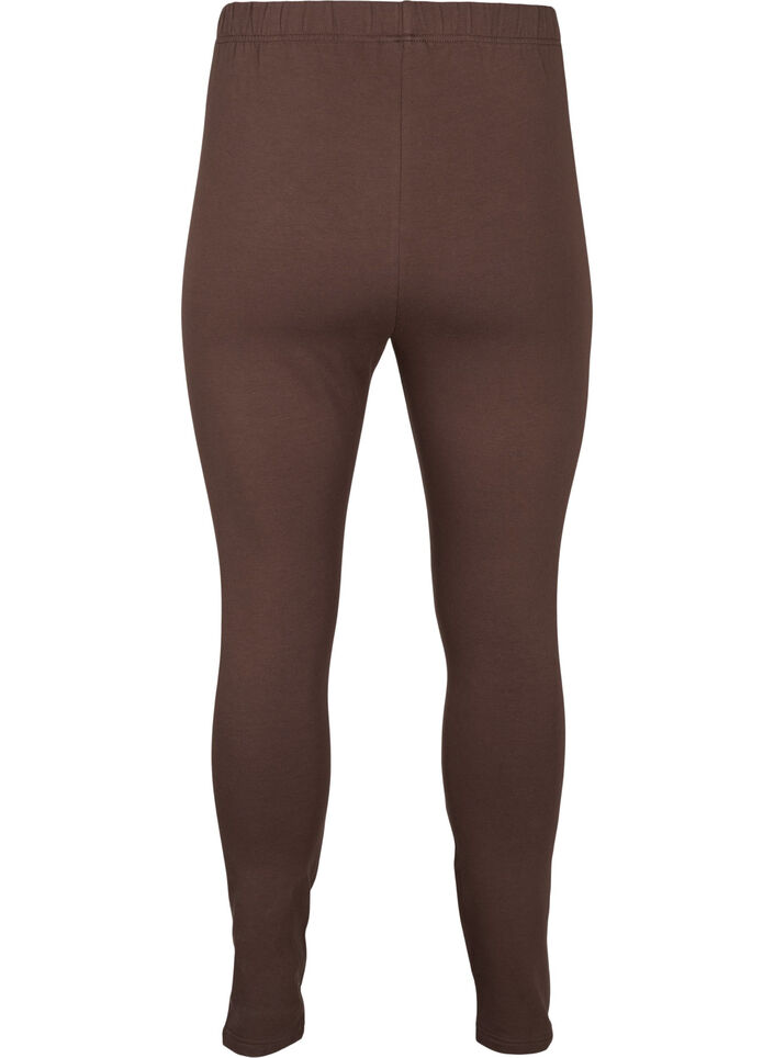 Fôret tights i bomull, Brun, Packshot image number 1