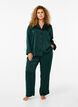 Pyjamasbukse i sateng med elastisk linning, Scarab, Model image number 0