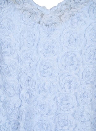 Zizzi Festkjole med 3D-blomster, Cashmere Blue, Packshot image number 2