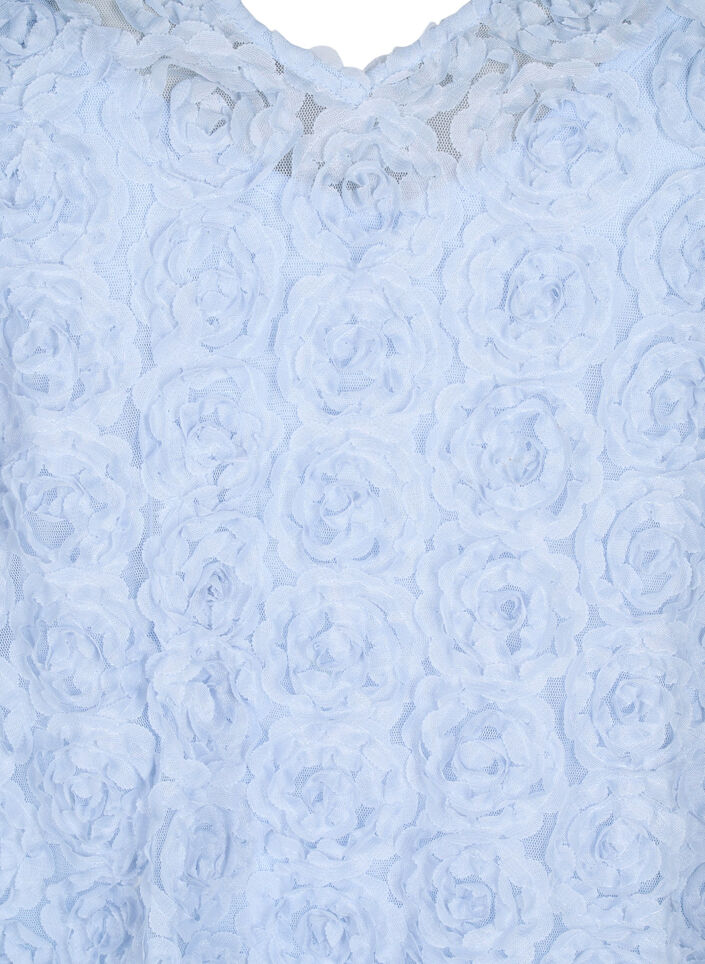 Festkjole med 3D-blomster, Cashmere Blue, Packshot image number 2