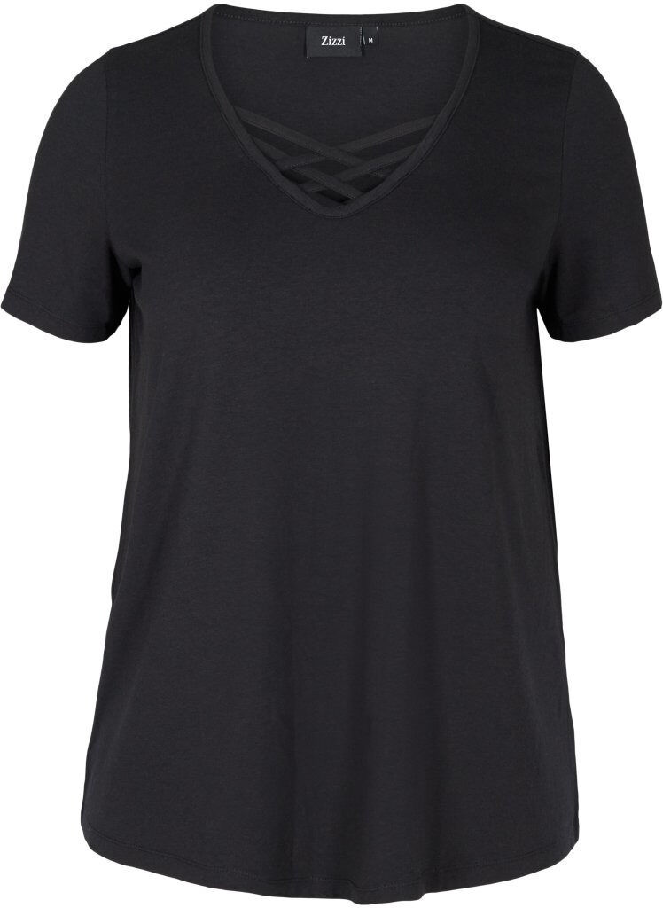 Zizzi T-shirt, Black, Packshot image number 0