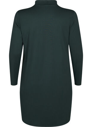 Zizzi FLASH - Kjole med lange ermer og turtleneck, Grønn, Packshot image number 1