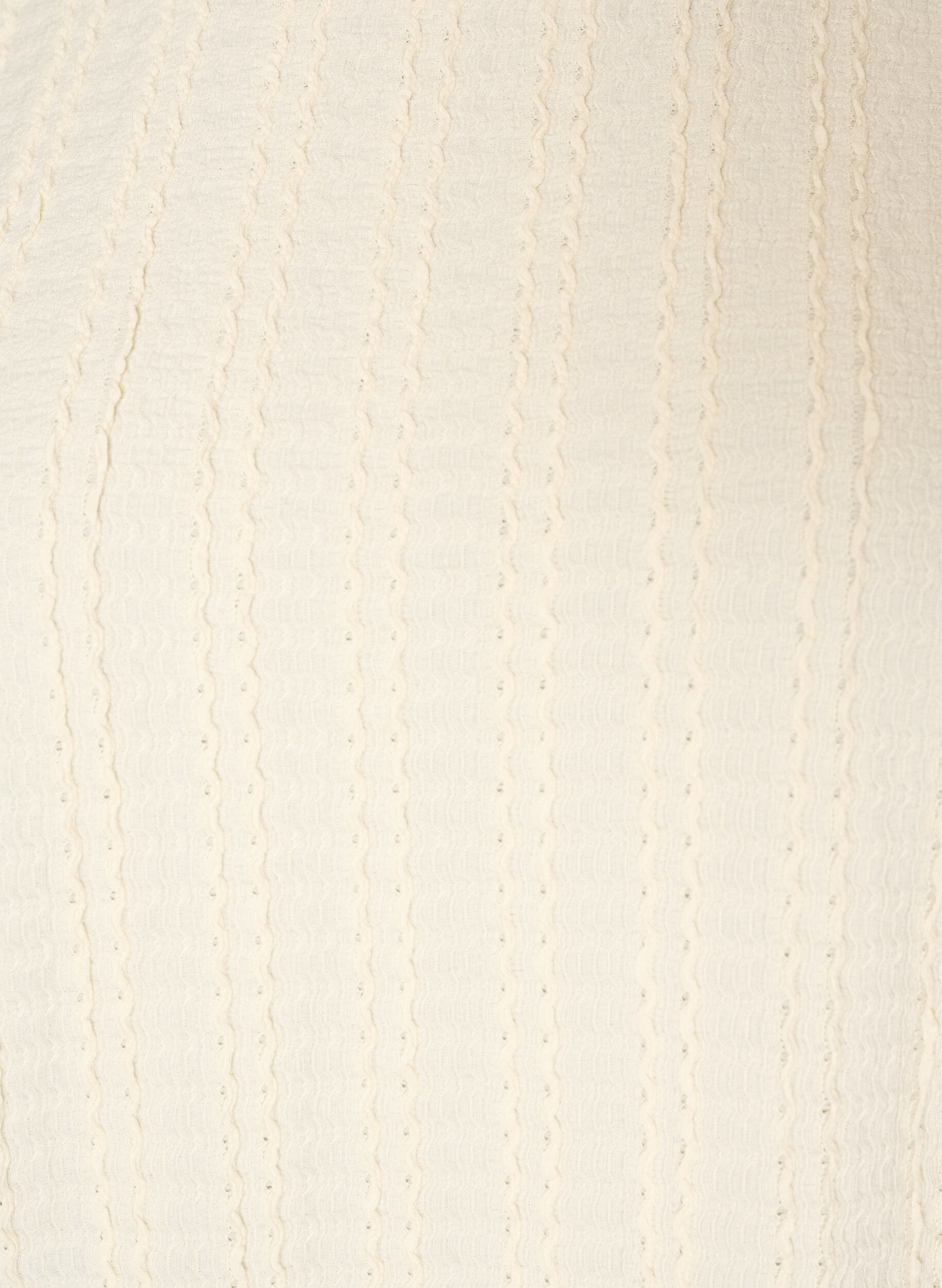 ZizziJerseybluse med struktur og ballongsilhuett, Vanilje, Packshot image number 2