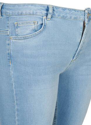 Super slim Amy jeans med høyt liv, Light blue denim, Packshot image number 2