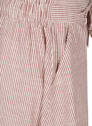 Stripete bomullsskjørt med lommer, Dry Rose Stripe, Packshot image number 3