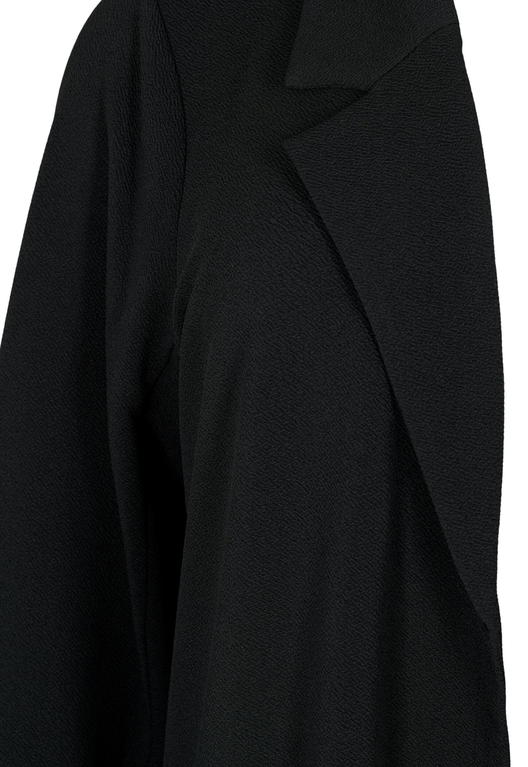 ZizziLang blazer med lommer, Svart, Packshot image number 2