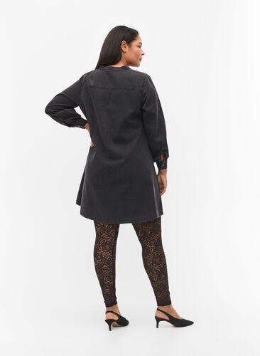 Leggings i blondemateriale, Black, Model image number 1