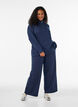 Sweatpants med h&oslash;y midje og vide ben, Bl&aring;, Model image number 0