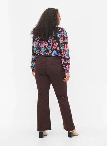 Jeans med sleng og ekstra høyt liv, Molé, Model image number 1