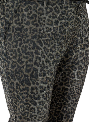 Cropped Maddison bukser med glitter og leopardmønster, Lurex Leo, Packshot image number 2