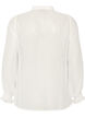 Skjortebluse med blondeinnlegg og prikkem&oslash;nster, Vanilje, Packshot image number 1
