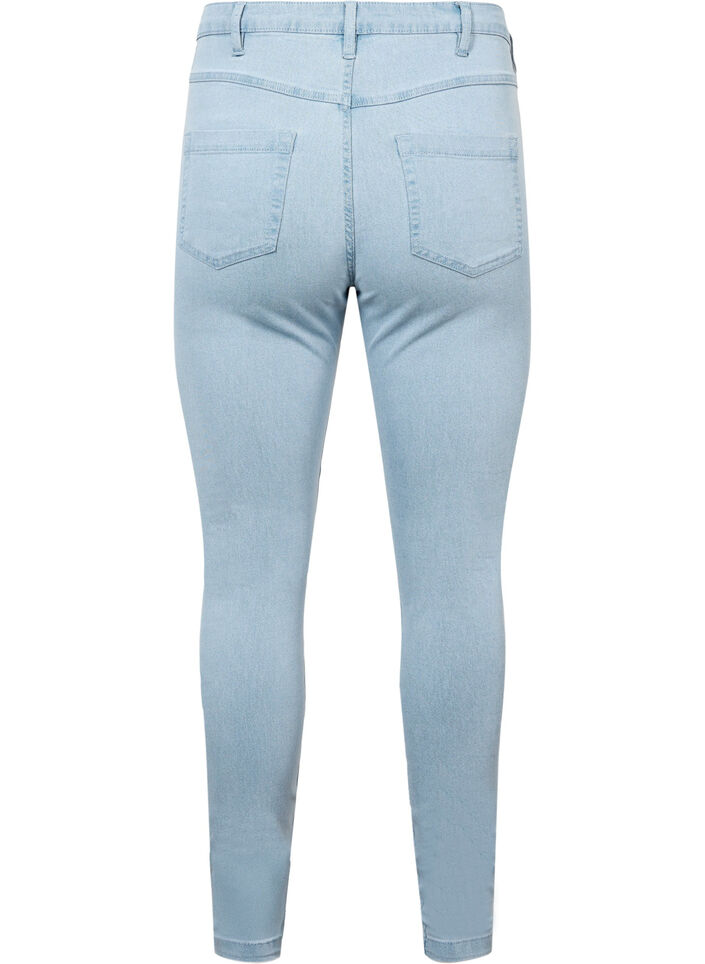 Super slim Amy jeans med høyt liv, Blå, Packshot image number 1