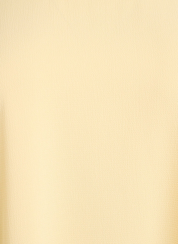 Bluse med korte ermer og rund hals, Gul, Packshot image number 2