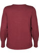 Strikket bluse med rund hals, R&oslash;d, Packshot image number 1