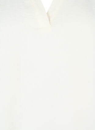 Ermeløs overdel med rynkedetaljer, Egret, Packshot image number 1