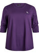 Treningsbluse med 3/4-ermer, Lilla, Packshot image number 0