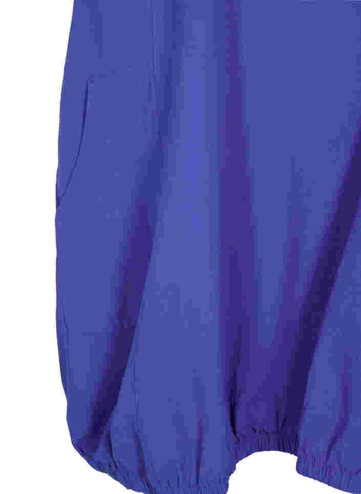 Bomullskjole uten ermer, Dazzling Blue, Packshot image number 3