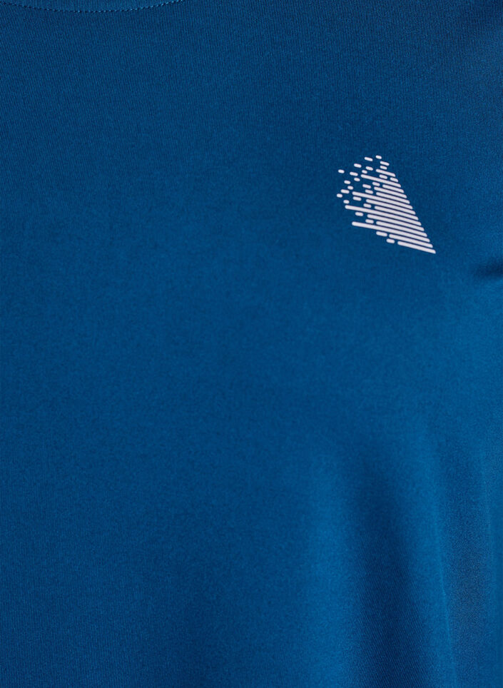 Treningsbluse med 3/4-ermer, Blå, Packshot image number 2
