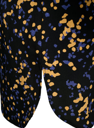 FLASH - Prikkete tunika med lange ermer, Black Splash AOP, Packshot image number 3