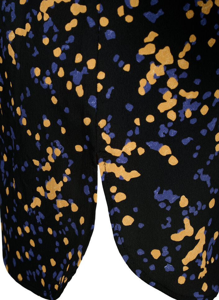 Tunika med FLASH-trykk og lange ermer, Black Splash AOP, Packshot image number 3