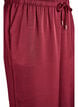 Bukse med satenglook, høy midje og vide ben, Mørk Bordeaux, Packshot image number 2