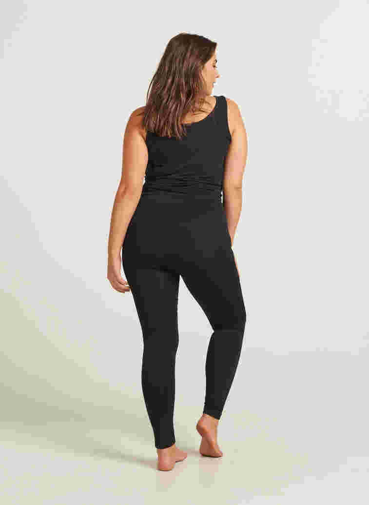 Sømløse leggings, Black, Model image number 0
