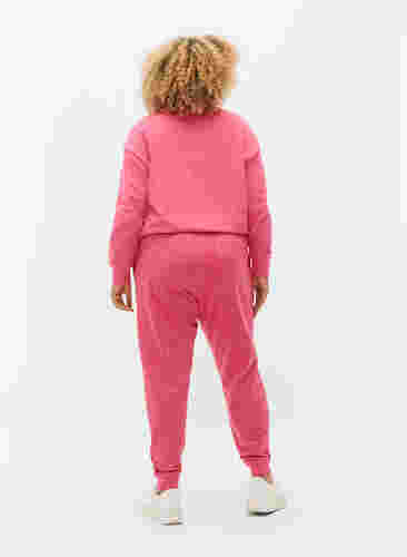 Joggebukser med mønster og lommer, Hot Pink AOP, Model image number 1