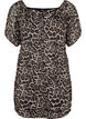 Kort kjole i mesh med leopardmønster, Leo, Packshot image number 0