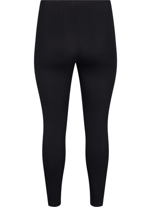 FLASH - 2-pack bomull tights, Black / Black, Packshot image number 1