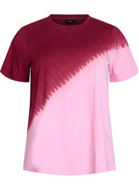 Dip-dye T-skjorte i økologisk bomull, Rød Dip-dye T-skjorte i økologisk bomull