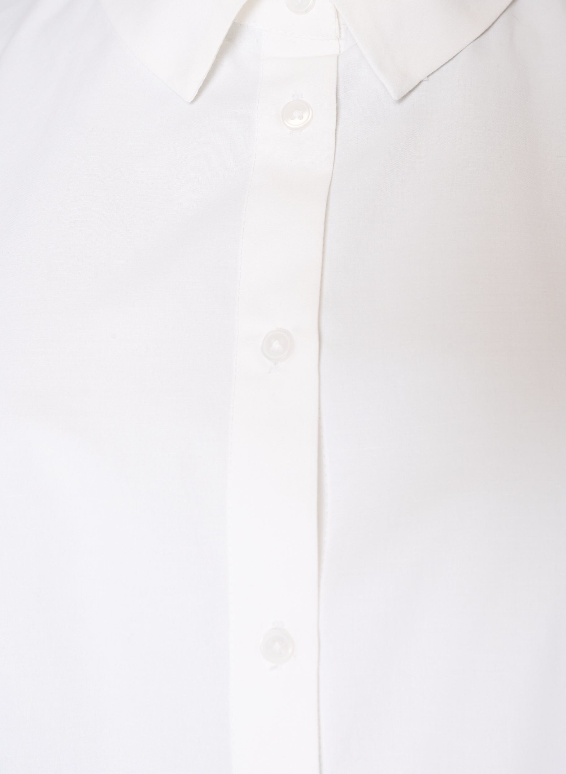ZizziLoose skjorte med bred blondekant, Hvit, Packshot image number 2