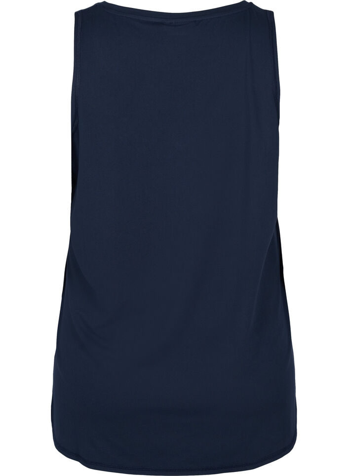 Trenings-topp med v-hals, Blå, Packshot image number 1