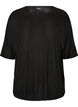 Loose fit T-skjorte i viskose jersey, Svart, Packshot image number 0