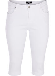 Slim fit Emily caprijeans, Bright White